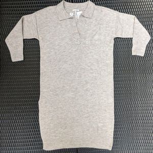 NWT Nordstrom Rack StitchDrop Shin Length Grey W/Subtle Pink Hues Sweater Dress